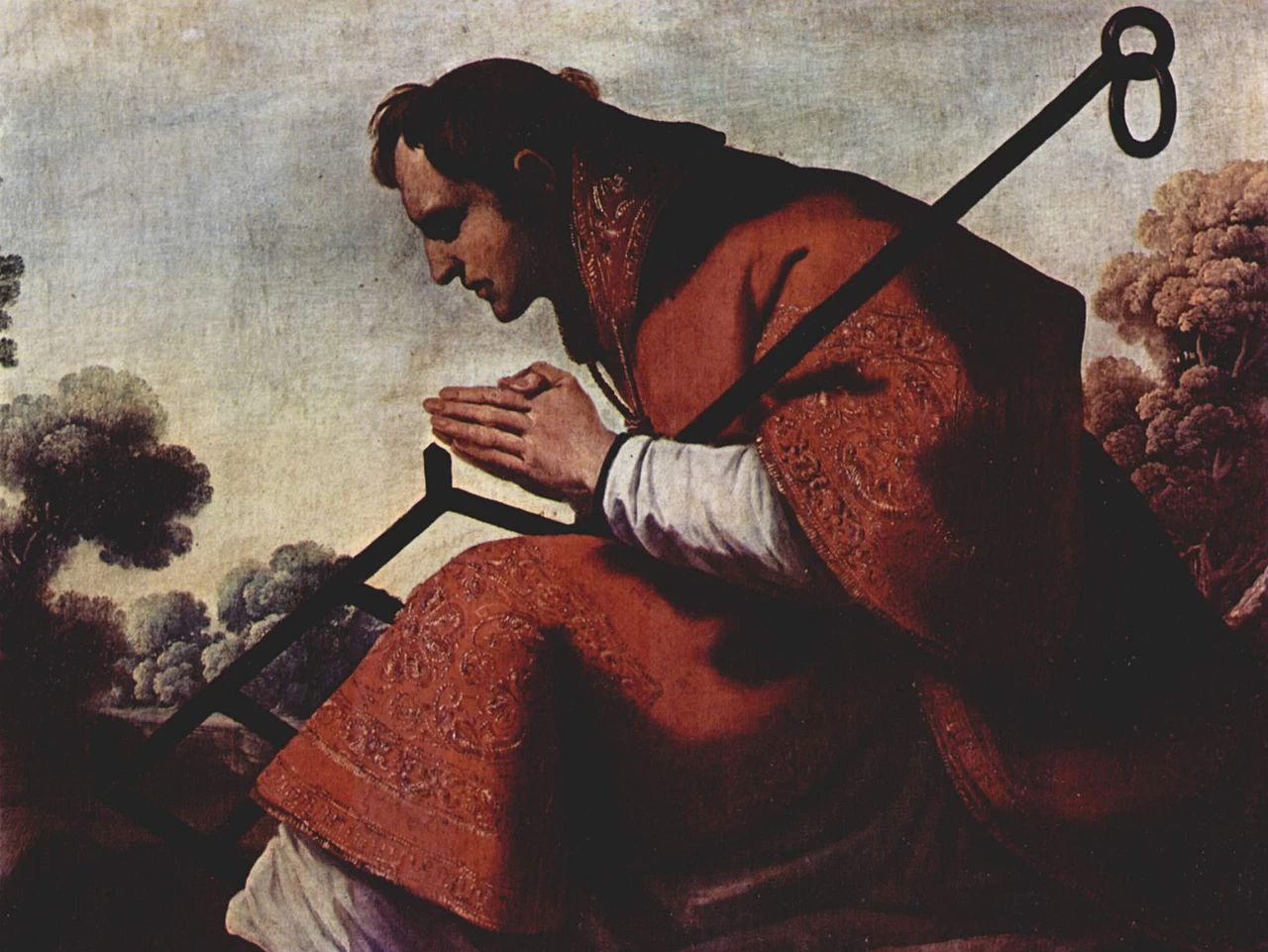Altare maggiore della Certosa di Nuestra Señora de la Defense a Jerez de la Frontera, scena - S. Lorenzo, Museo di Cadice